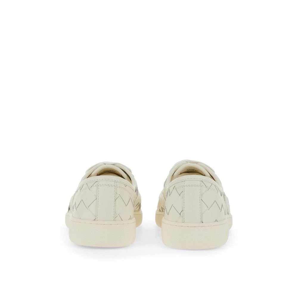 Bottega Veneta White Calfskin Low Top Sneakers | Regal Royce