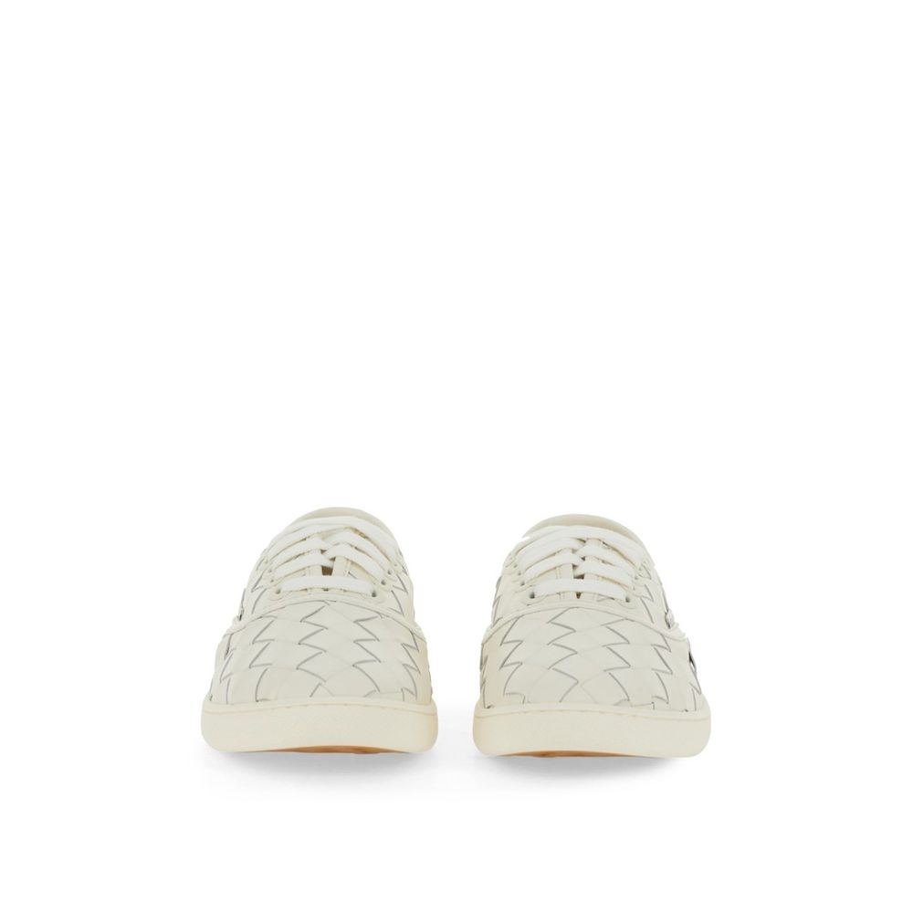 Bottega Veneta White Calfskin Low Top Sneakers | Regal Royce