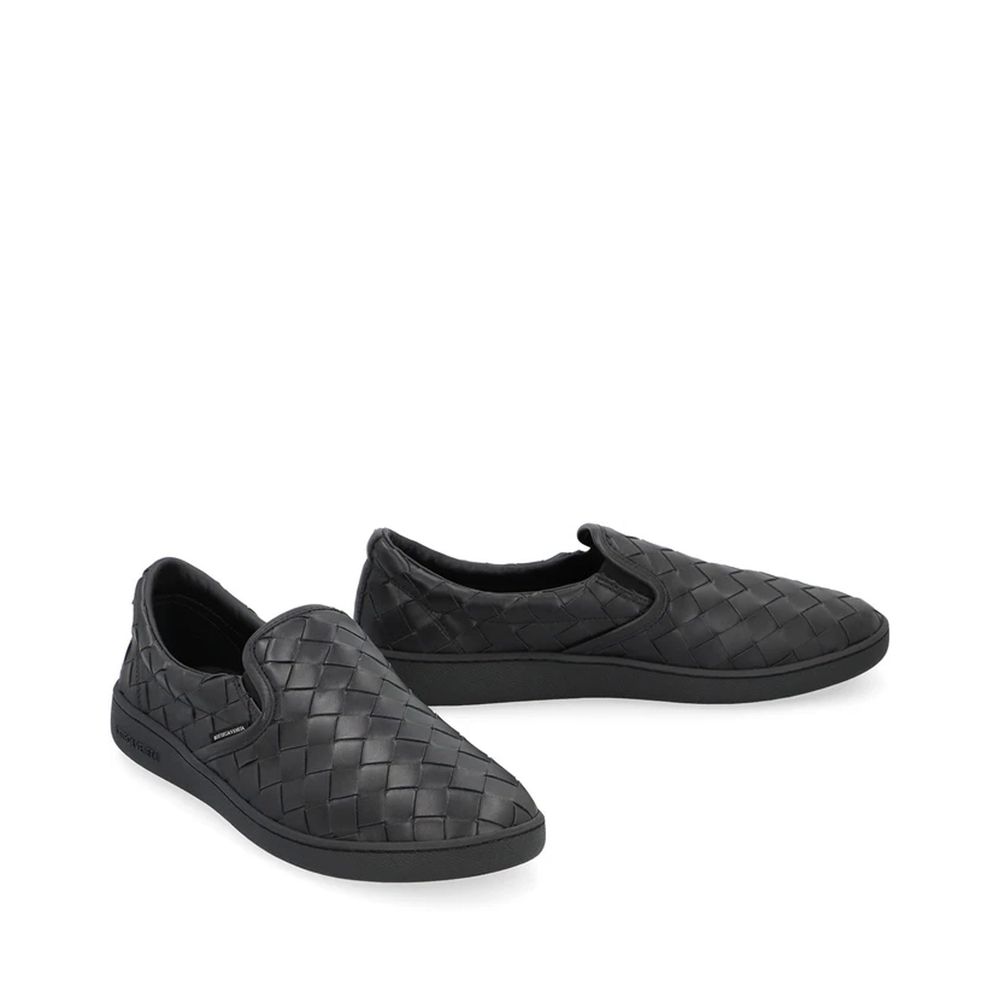Bottega Veneta Black Calfskin Low Top Sneakers | Regal Royce