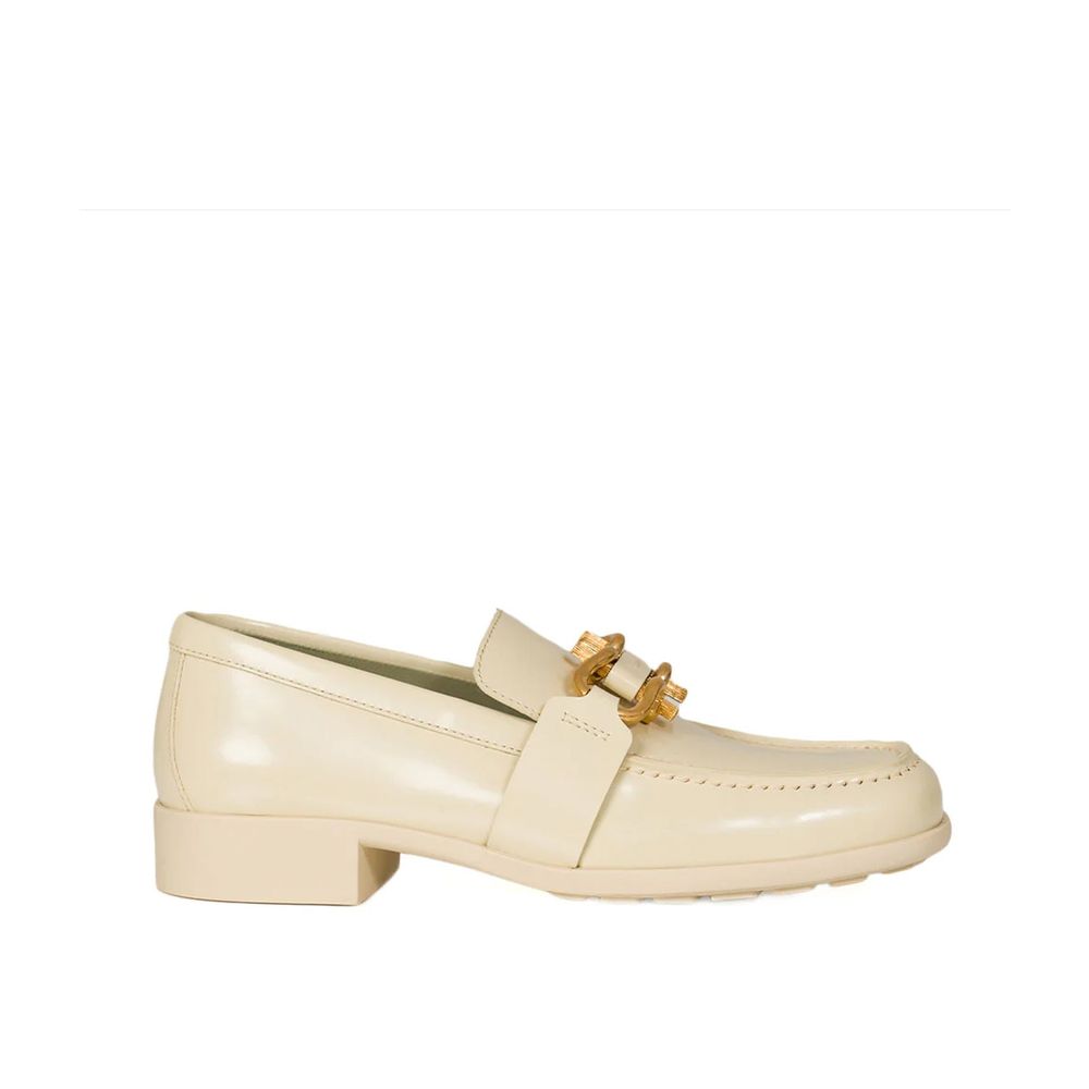 Bottega Veneta White Calfskin Slip-On Loafers | Regal Royce