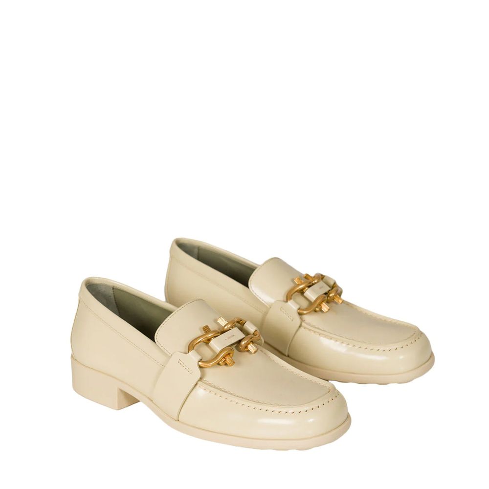 Bottega Veneta White Calfskin Slip-On Loafers | Regal Royce