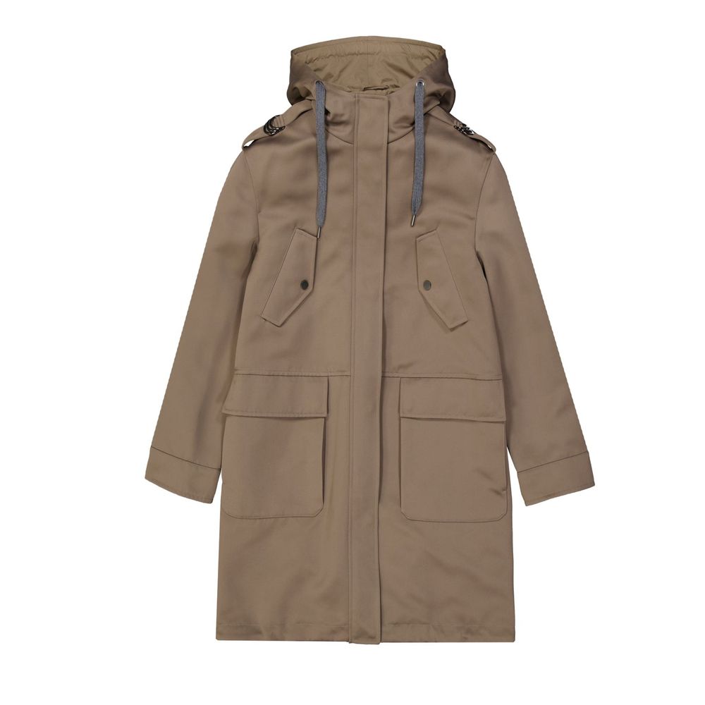 Brunello Cucinelli Brown Polyester Parka | Regal Royce