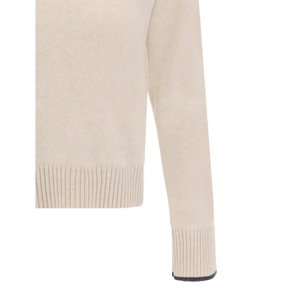 Brunello Cucinelli Beige Cashmere Cashmere Sweater | Regal Royce