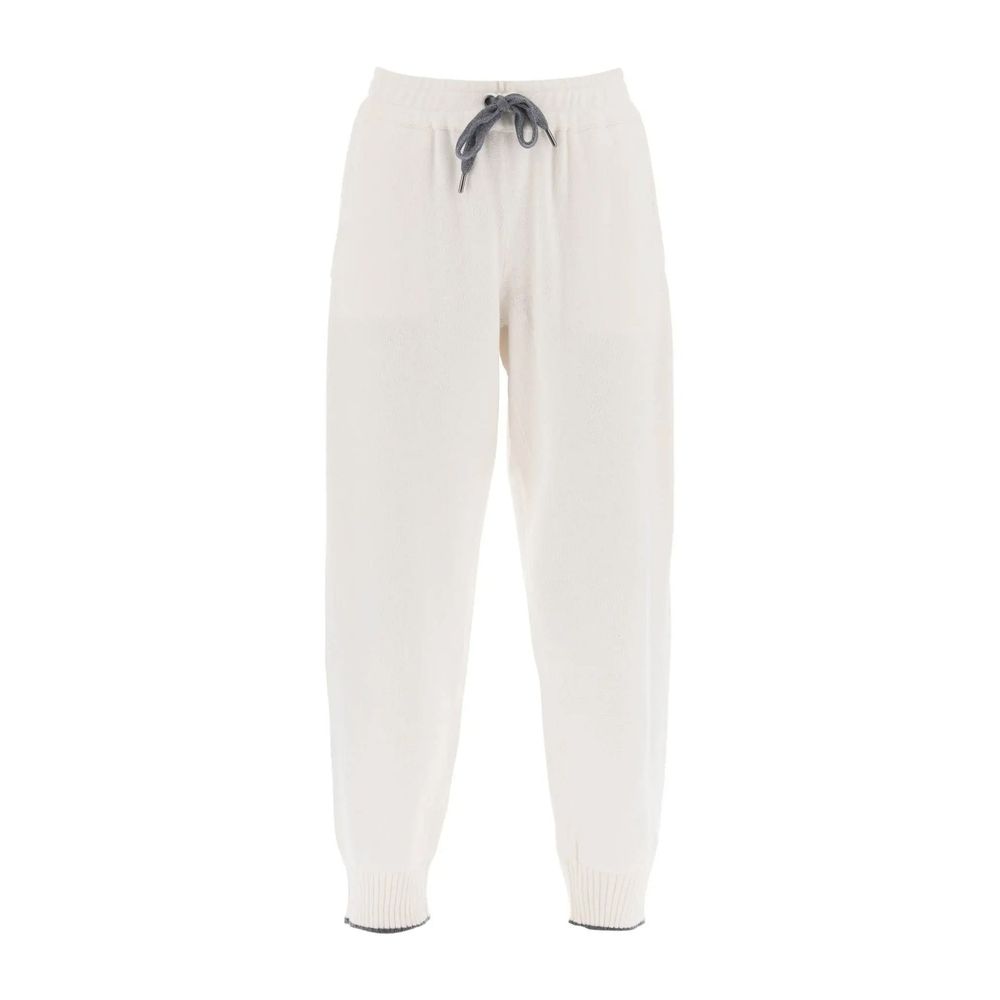 Brunello Cucinelli White Cashmere Casual Pants | Regal Royce