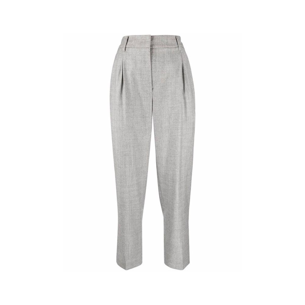 Brunello Cucinelli Gray Polyamide Cropped Pants | Regal Royce