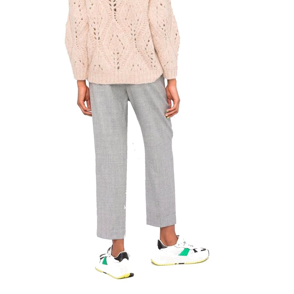 Brunello Cucinelli Gray Polyamide Cropped Pants | Regal Royce