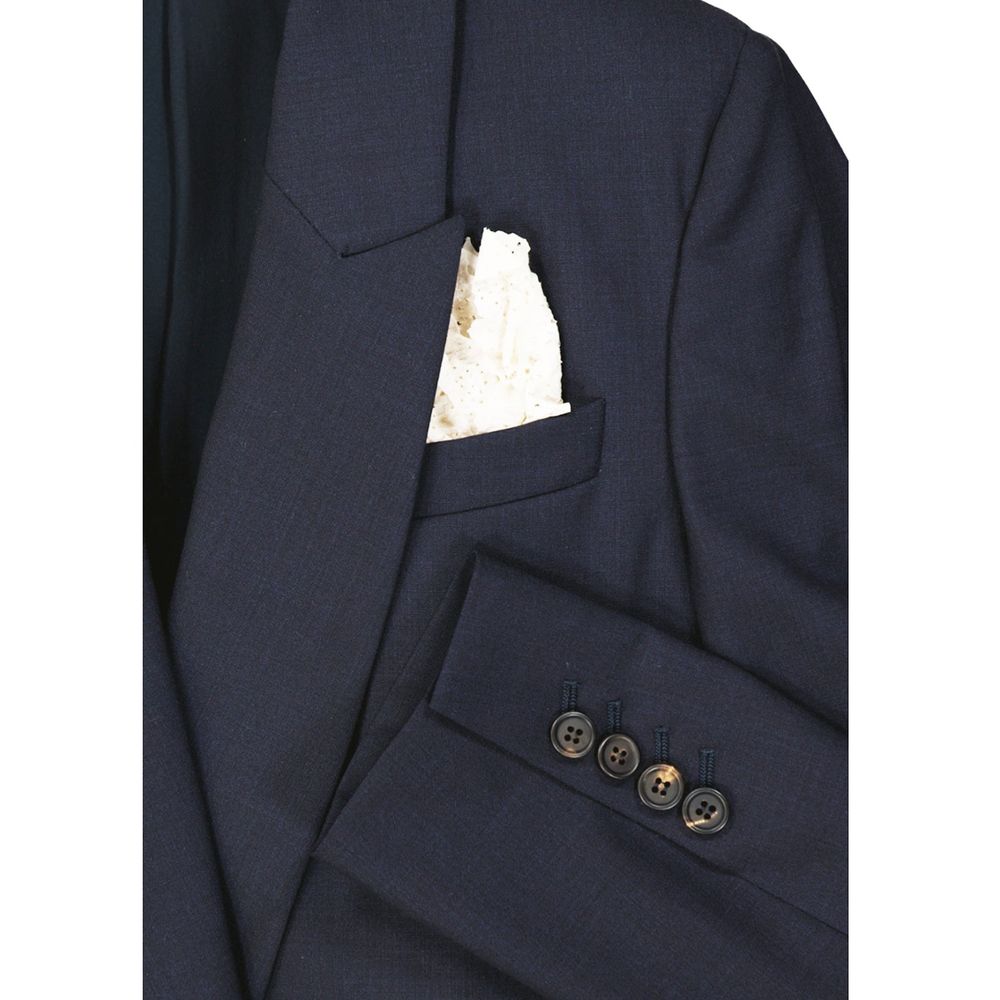 Brunello Cucinelli Blue Virgin Wool Jackets And Coat | Regal Royce