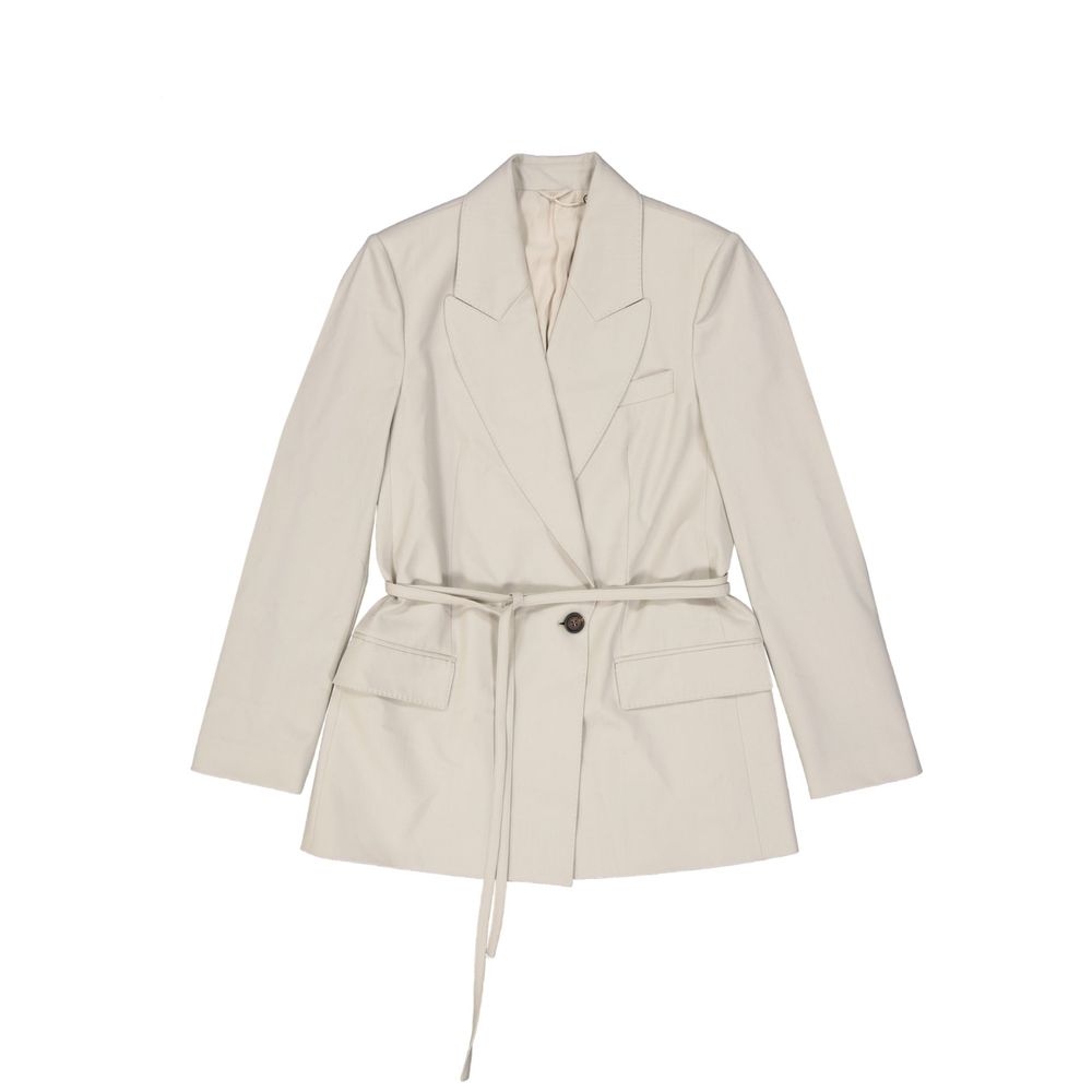 Brunello Cucinelli Beige Elastane Coat | Regal Royce
