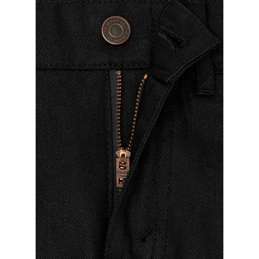 Celine Black Cotton Skinny Jeans | Regal Royce