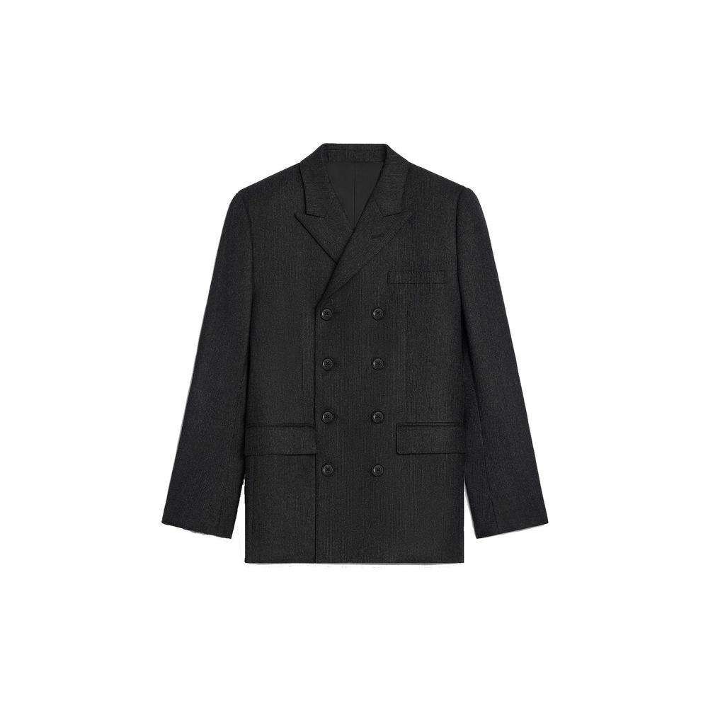 Celine Gray Wool Blazer | Regal Royce