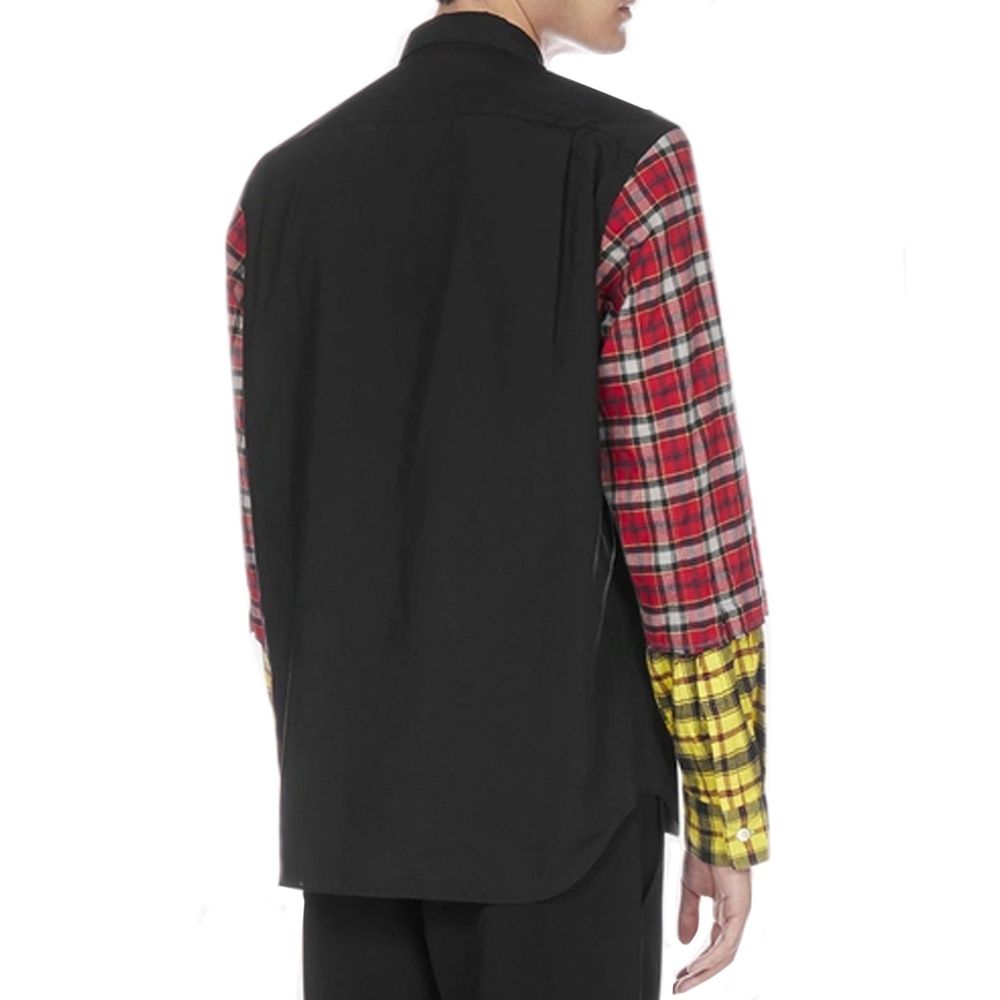Comme Des Garçons Black Cotton Pattern Shirt | Regal Royce