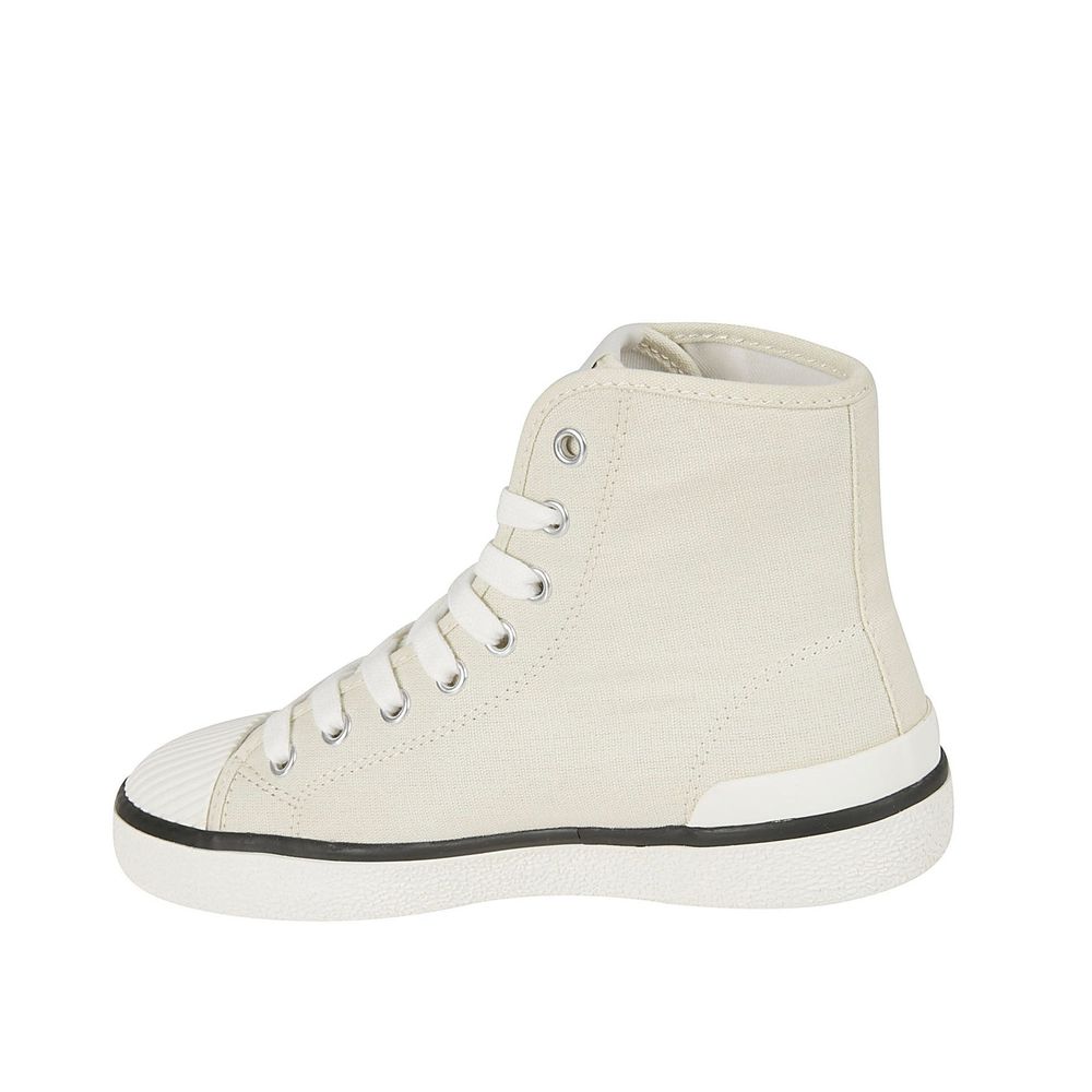 Isabel Marant Beige Canvas High Top Sneakers | Regal Royce