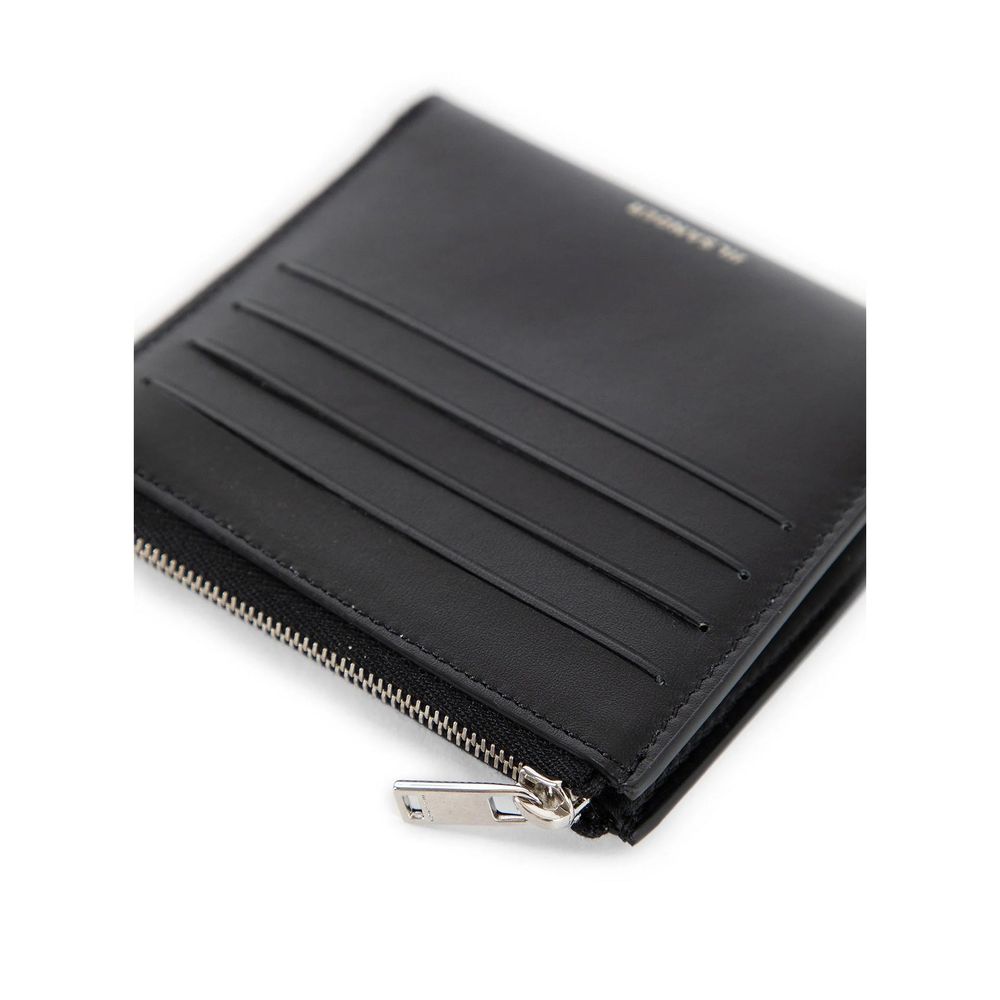 Jil Sander Black Leather Cardholder | Regal Royce