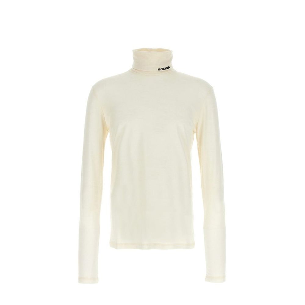 Jil Sander White Polyester Turtleneck | Regal Royce