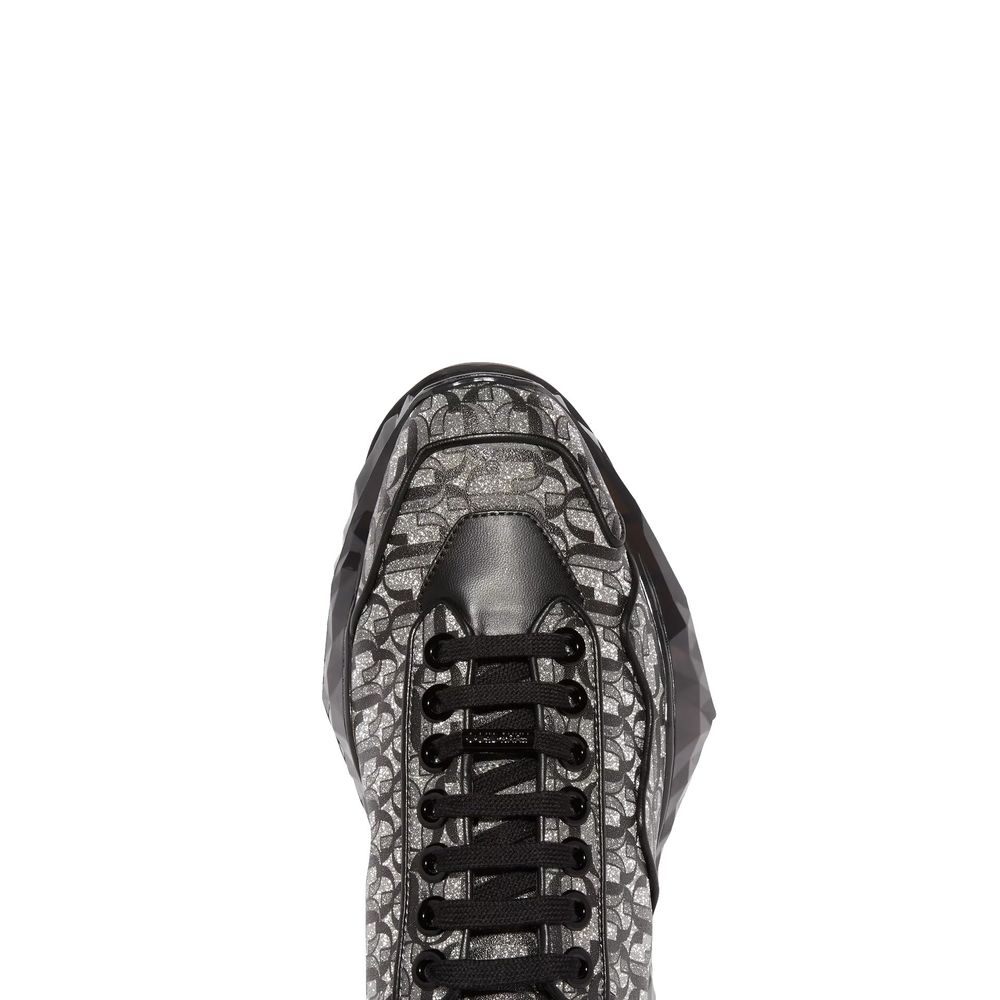 Jimmy Choo Black Calfskin Chunky Sneakers | Regal Royce