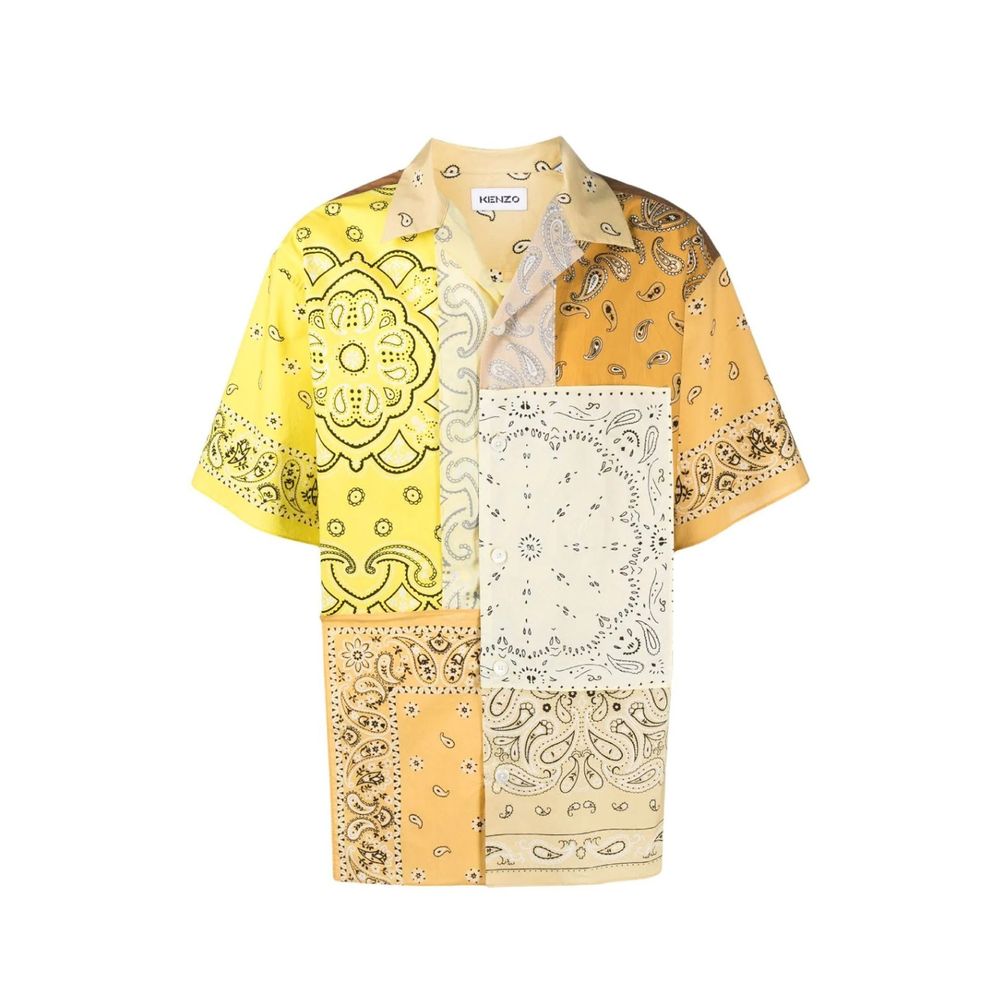 Kenzo Bicolor Cotton Pattern Shirt | Regal Royce