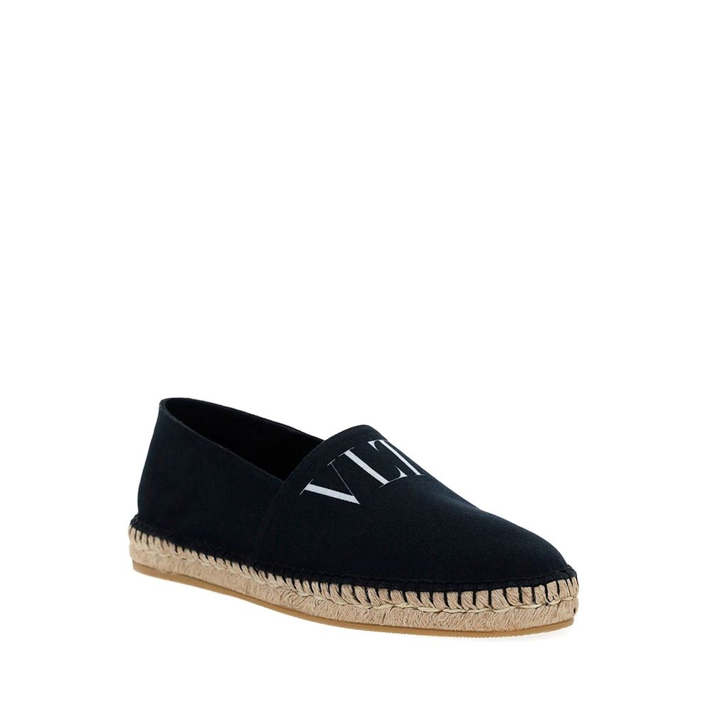 Valentino Garavani Black Canvas Espadrilles | Regal Royce