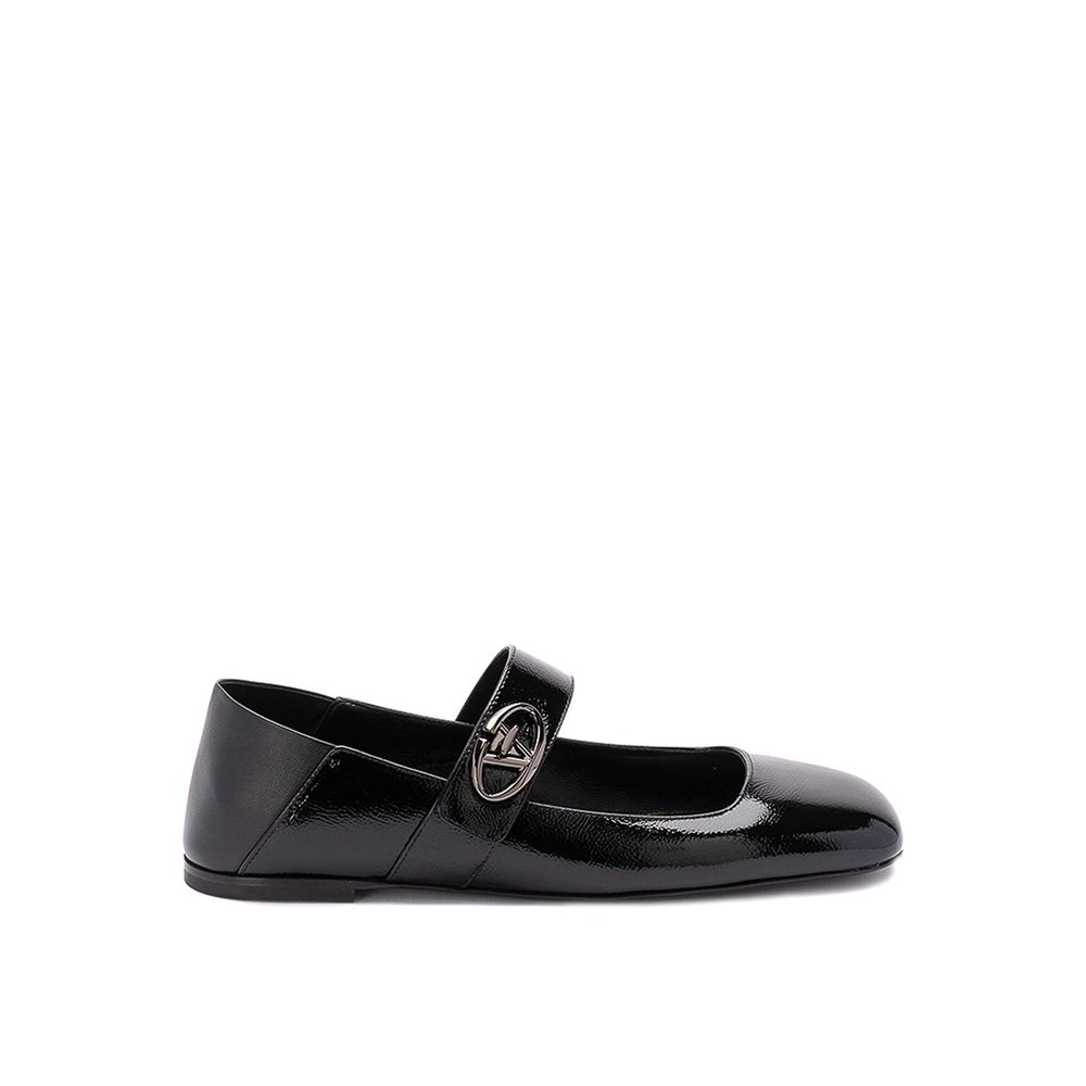 Valentino Garavani Black Calfskin Ballet Flats | Regal Royce