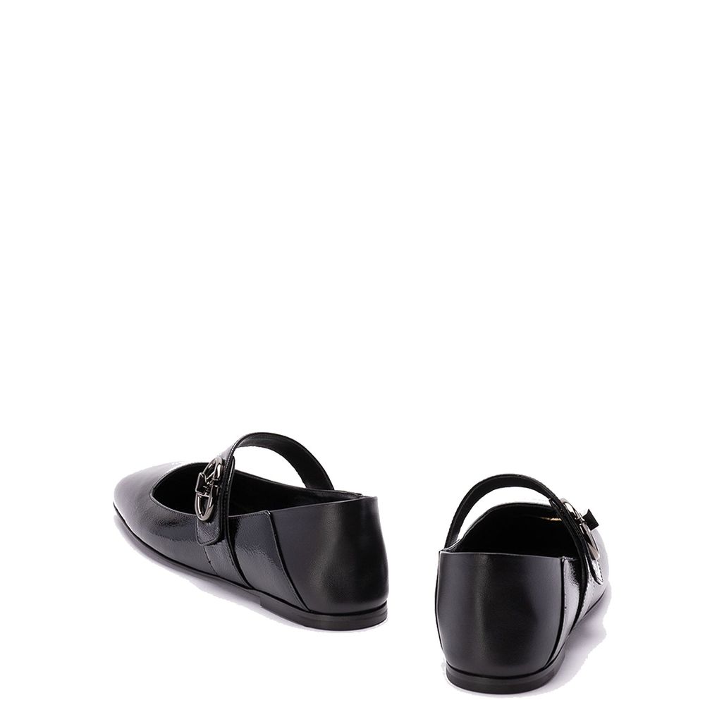 Valentino Garavani Black Calfskin Ballet Flats | Regal Royce