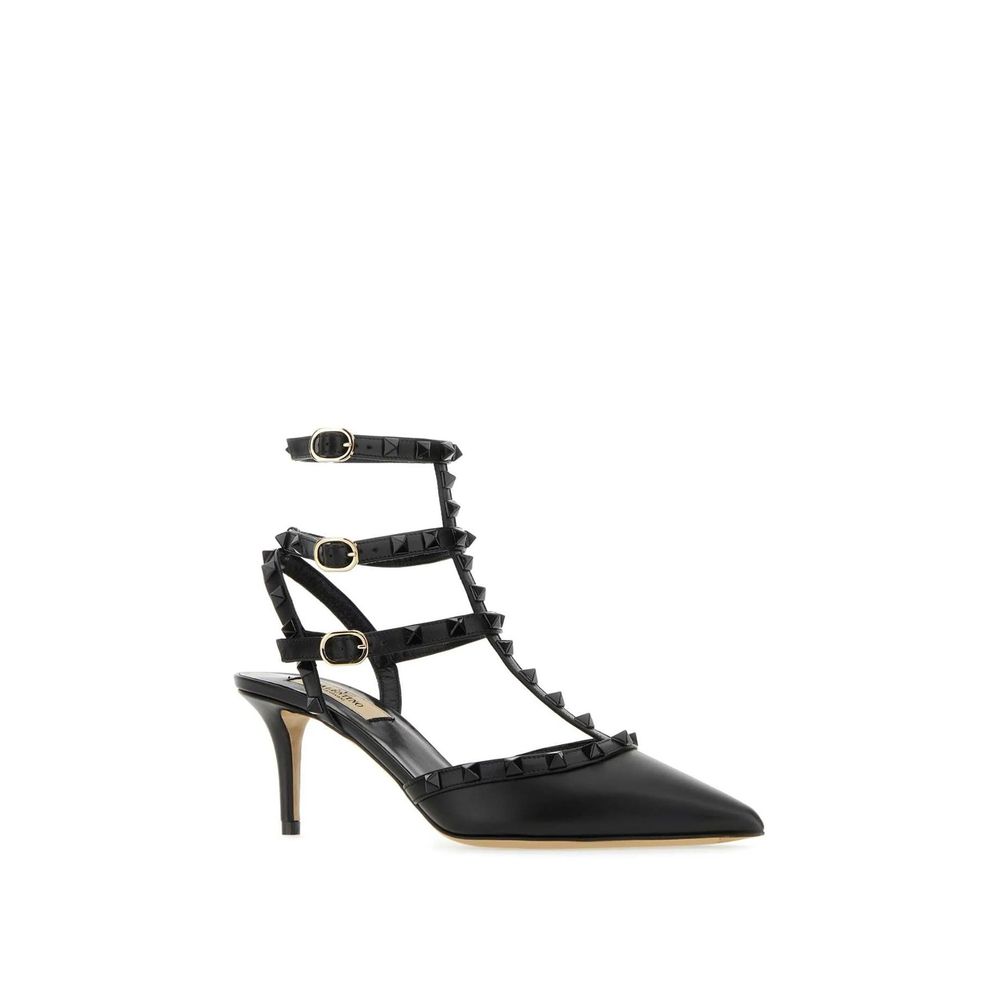 Valentino Garavani Black Calfskin High Heel Pumps | Regal Royce