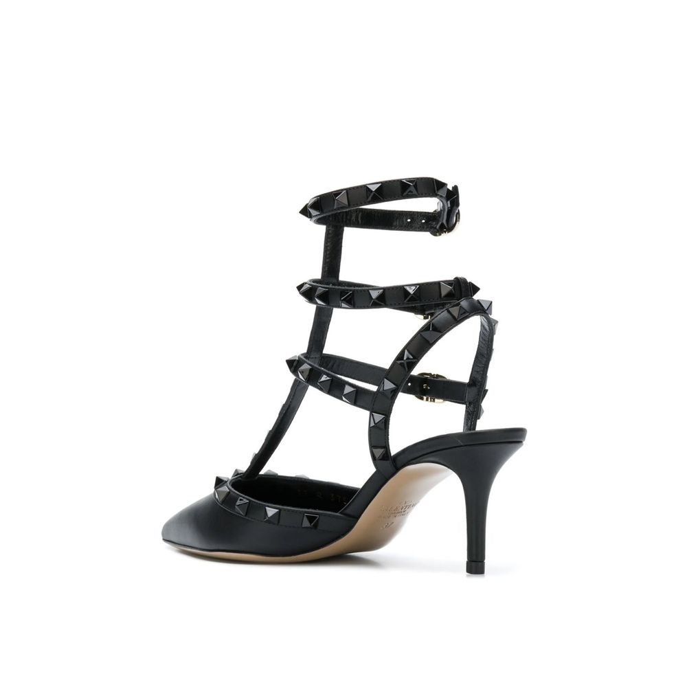 Valentino Garavani Black Calfskin High Heel Pumps | Regal Royce