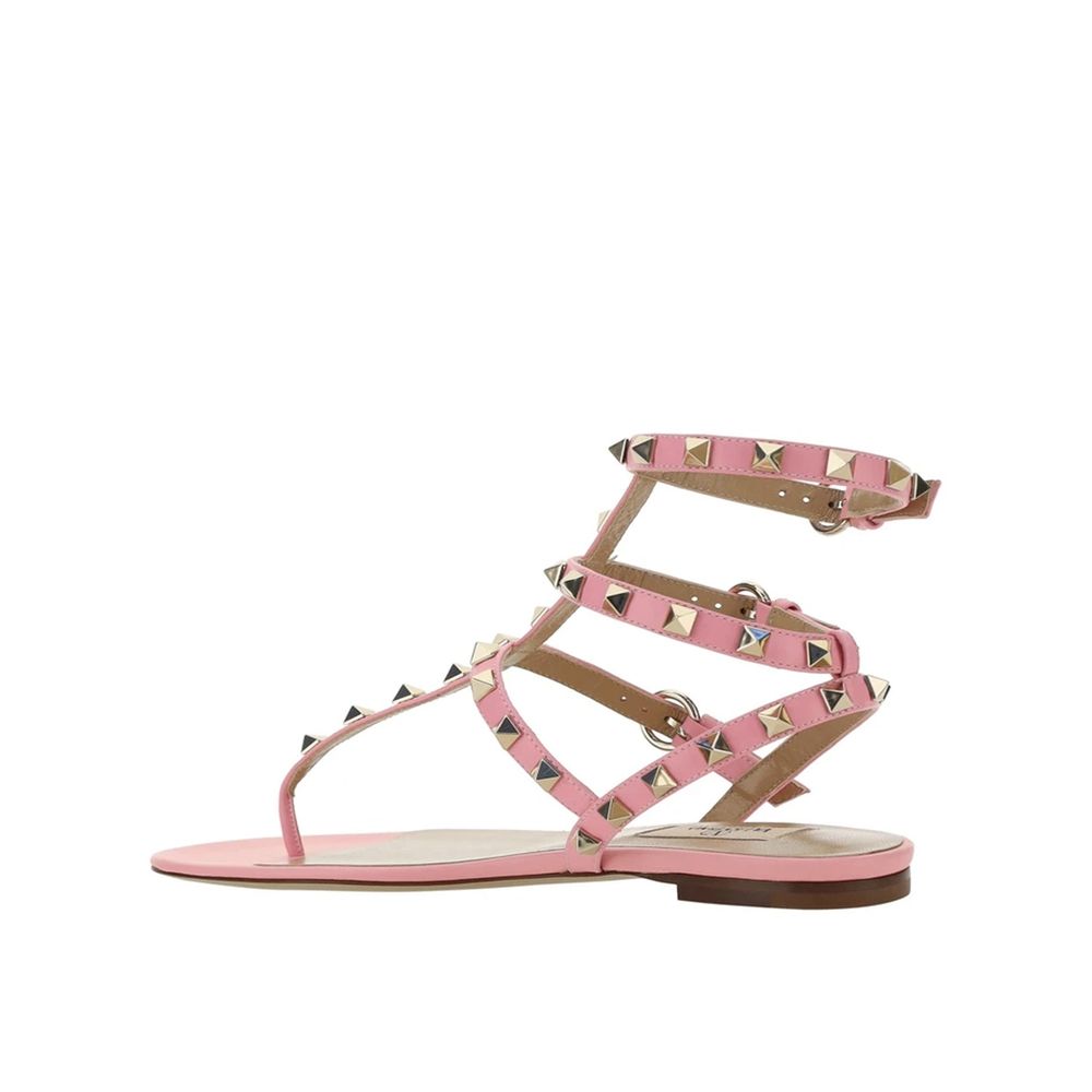 Valentino Garavani Multicolor Calfskin Flat Sandals | Regal Royce