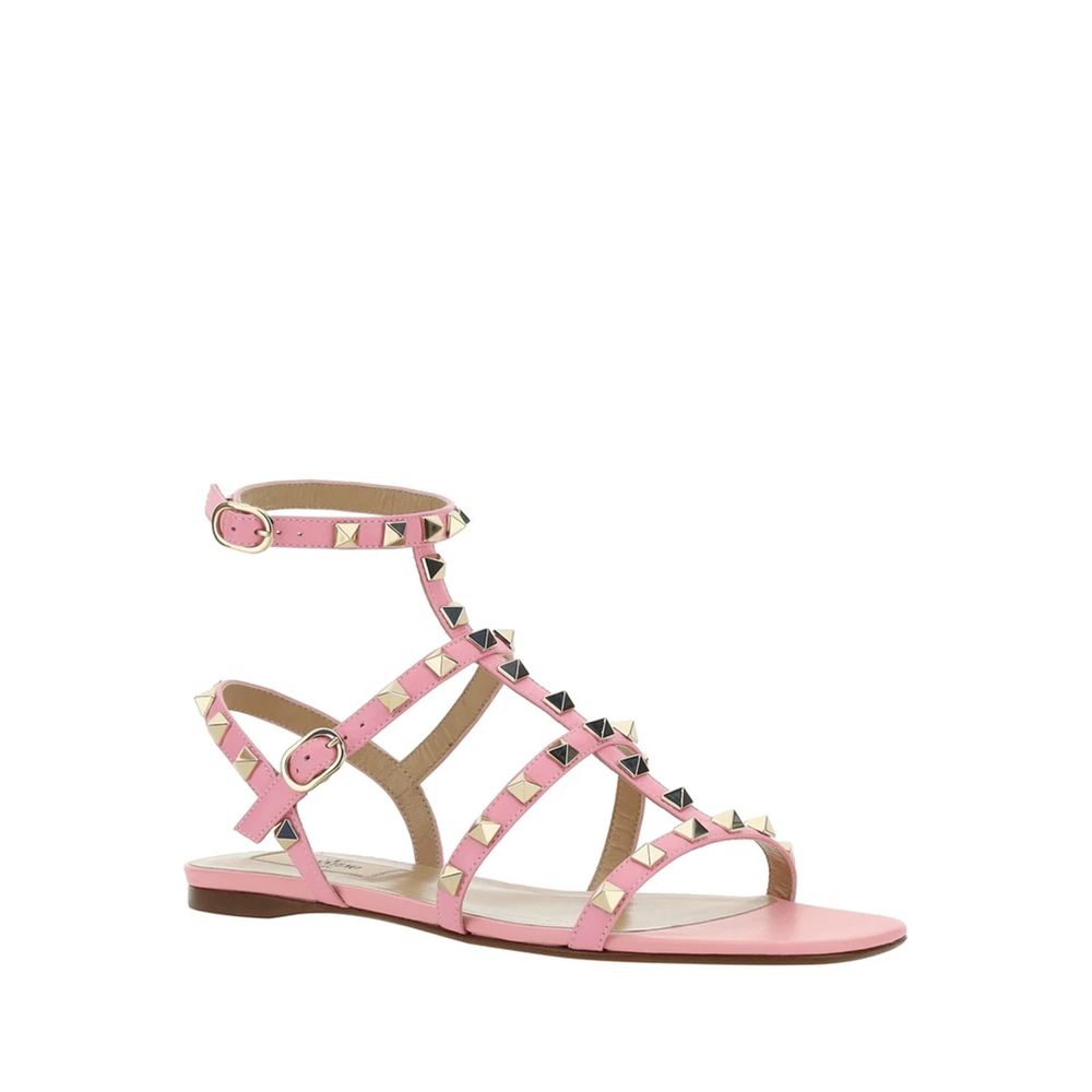 Valentino Garavani Multicolor Calfskin Flat Sandals | Regal Royce