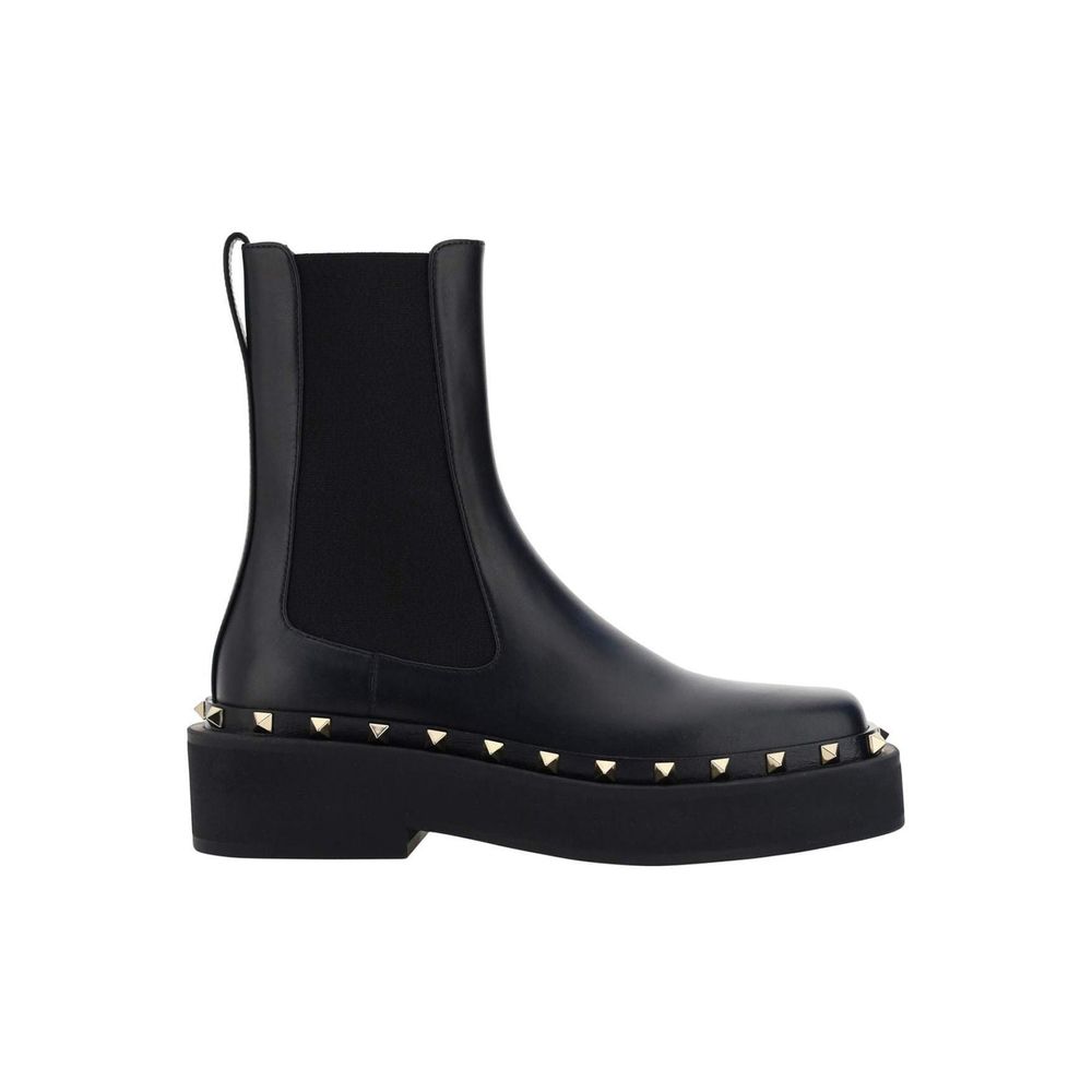 Valentino Garavani Black Calfskin Chelsea Boots | Regal Royce