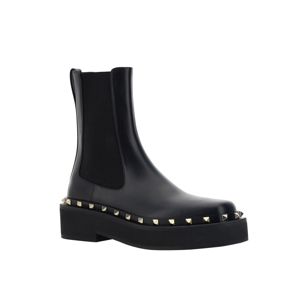 Valentino Garavani Black Calfskin Chelsea Boots | Regal Royce