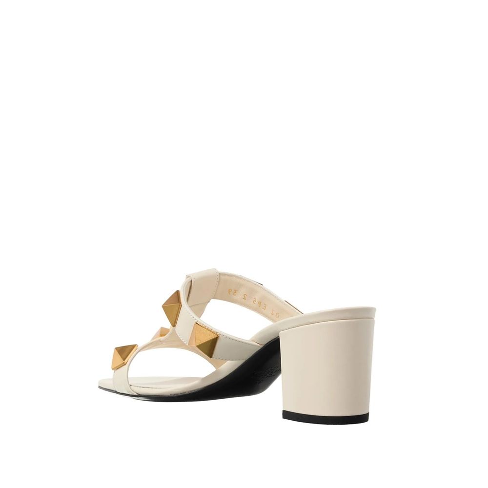 Valentino Garavani White Calfskin Platform Sandals | Regal Royce