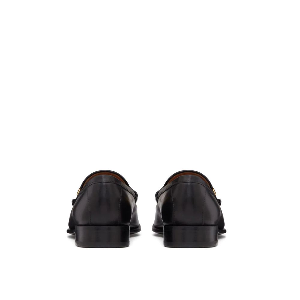 Valentino Garavani Black Calfskin Slip-On Loafers | Regal Royce