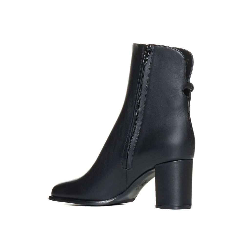 Valentino Garavani Black Calfskin Ankle Boots | Regal Royce
