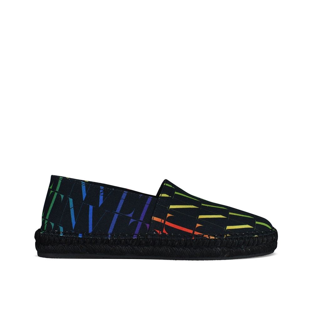 Valentino Garavani Black Canvas Espadrilles | Regal Royce