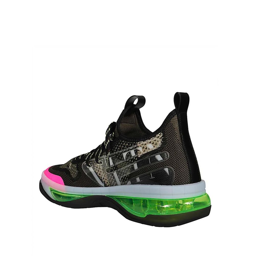 Valentino Garavani Black Fabric Athletic Sneakers | Regal Royce