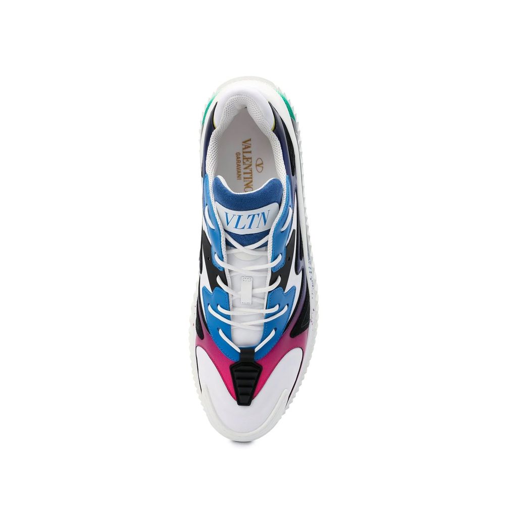 Valentino Garavani White Fabric Athletic Sneakers | Regal Royce
