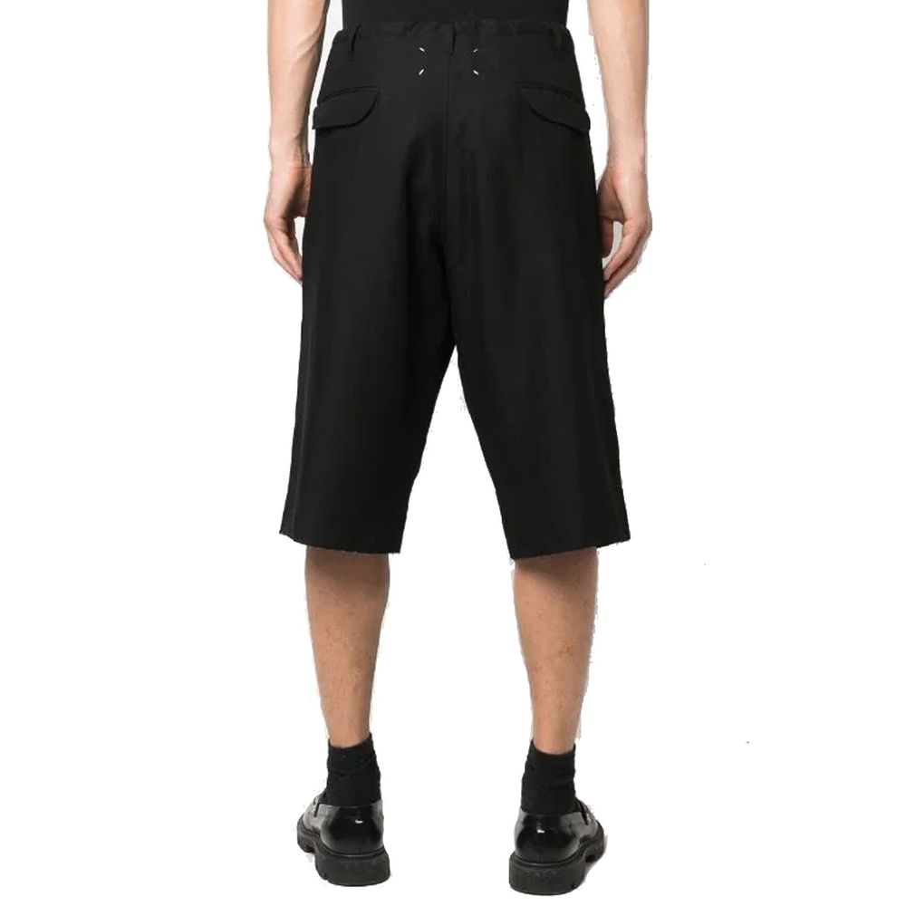 Maison Margiela Black Linen Bermuda Shorts | Regal Royce