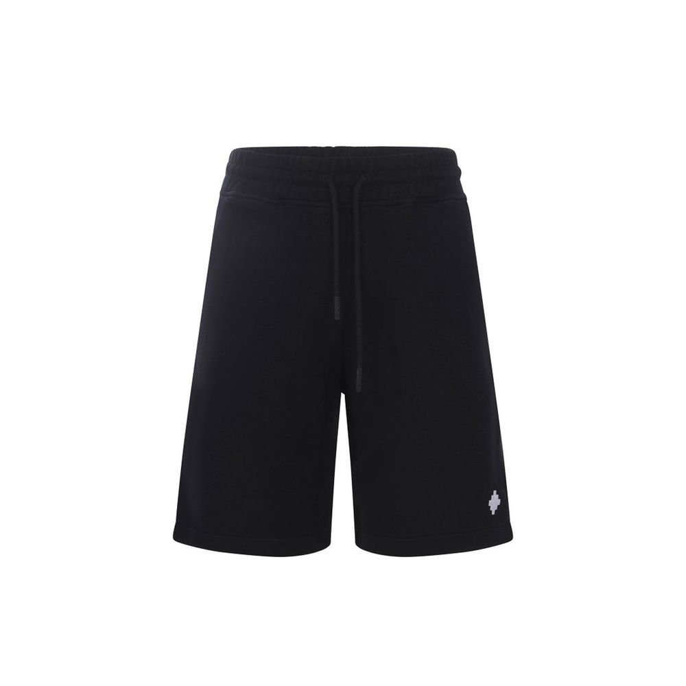 Marcelo Burlon Black Cotton Shorts | Regal Royce