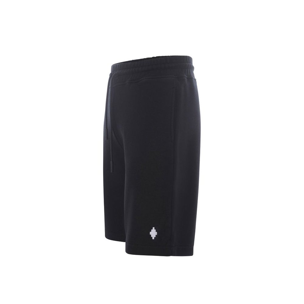 Marcelo Burlon Black Cotton Shorts | Regal Royce