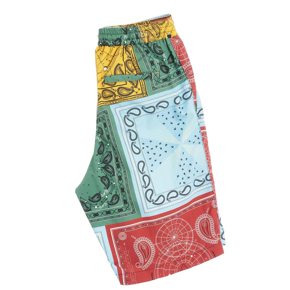 Marcelo Burlon Bicolor Polyamide Shorts | Regal Royce