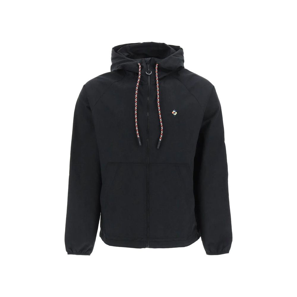 Marcelo Burlon Black Polyamide Shell Jacket | Regal Royce