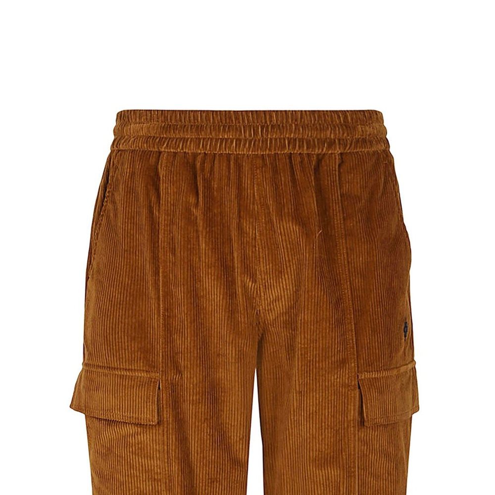Marcelo Burlon Brown Cotton Cargo Pants | Regal Royce