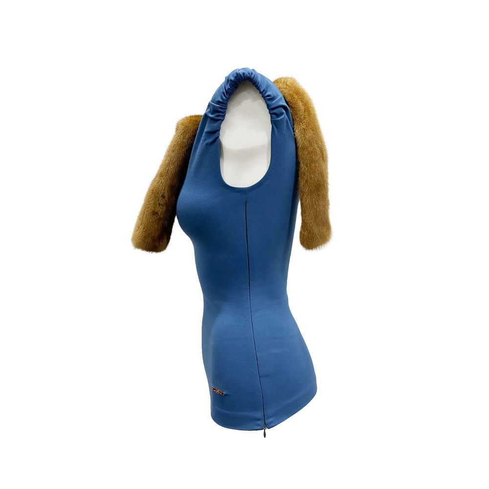 Dsquared² Blue Viscose Tank Tops | Regal Royce