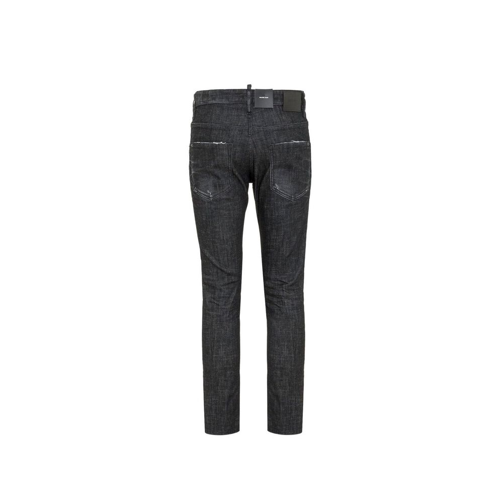 Dsquared² Black Cotton Slim Fit Jeans | Regal Royce