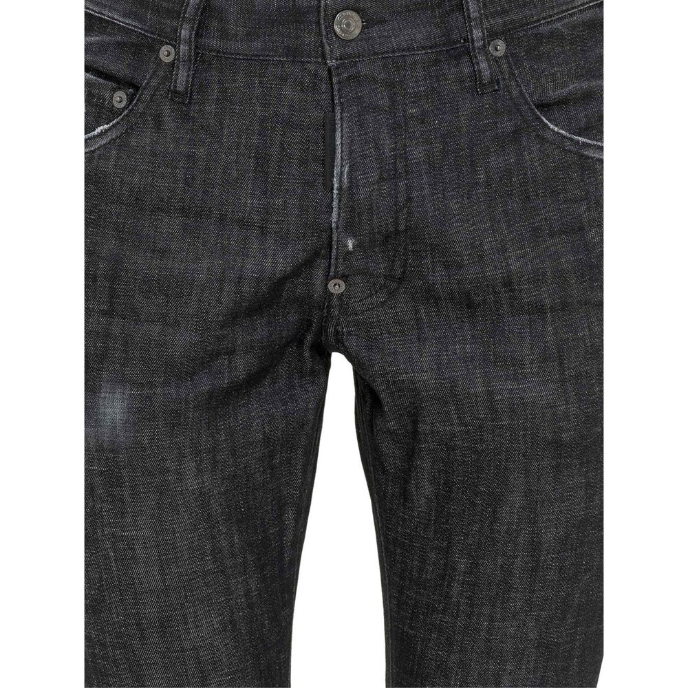Dsquared² Black Cotton Slim Fit Jeans | Regal Royce