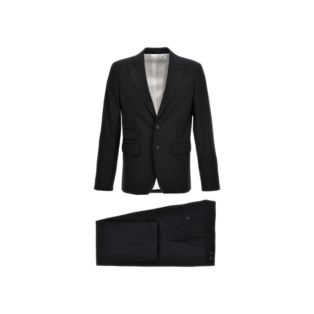 Dsquared² Black Elastane Two-Piece Suit | Regal Royce