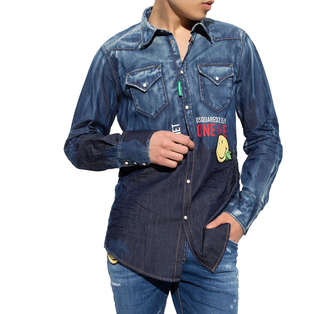 Dsquared² Blue Denim Shirt | Regal Royce