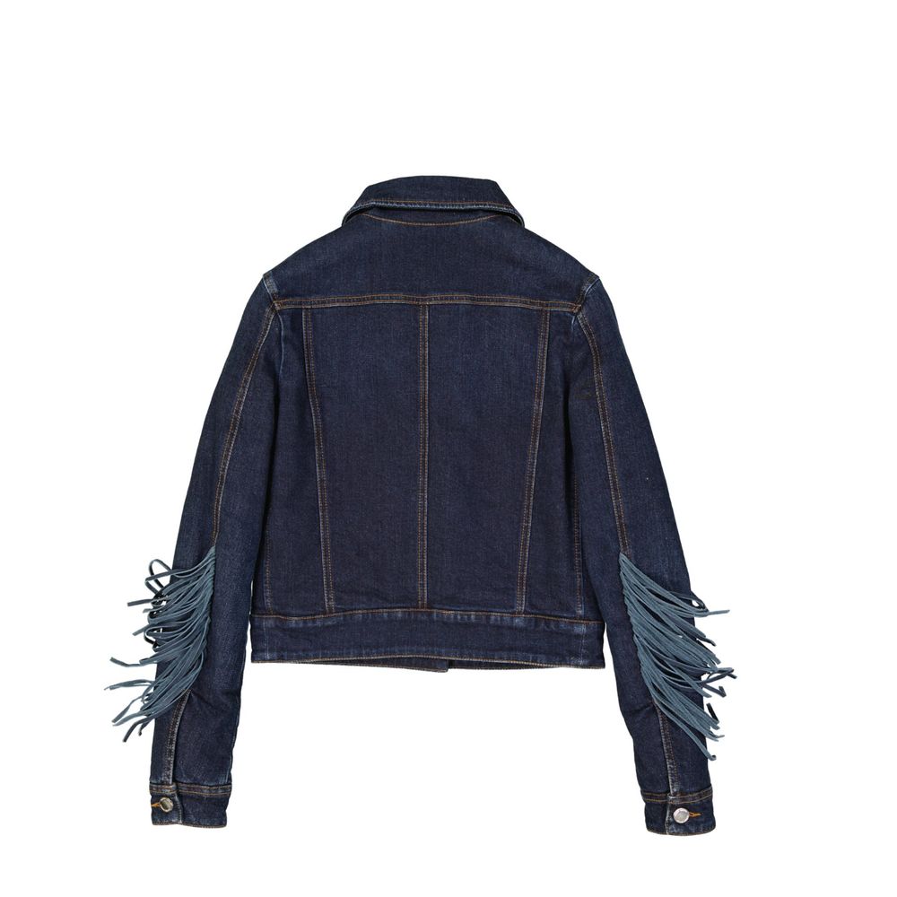 Frankie Morello Blue Cotton Denim Jacket | Regal Royce