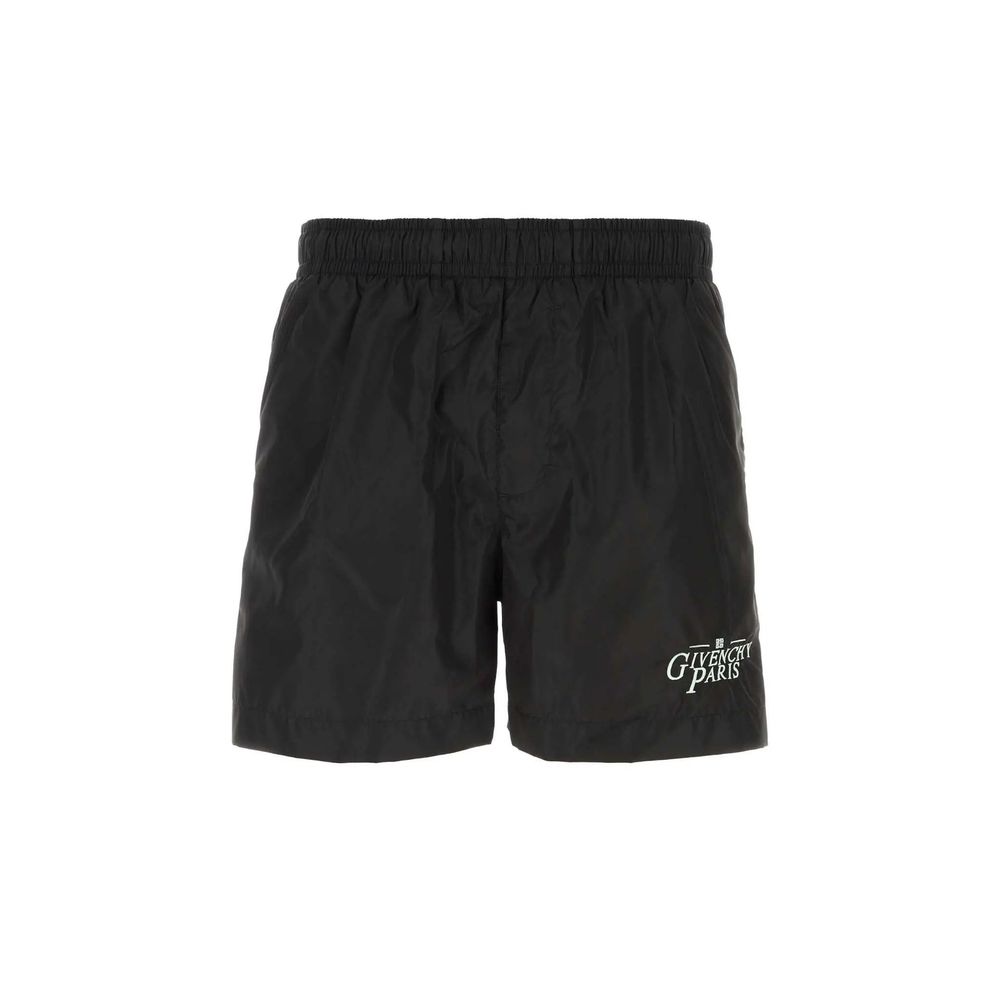 Givenchy Black Polyamide Swim Shorts | Regal Royce