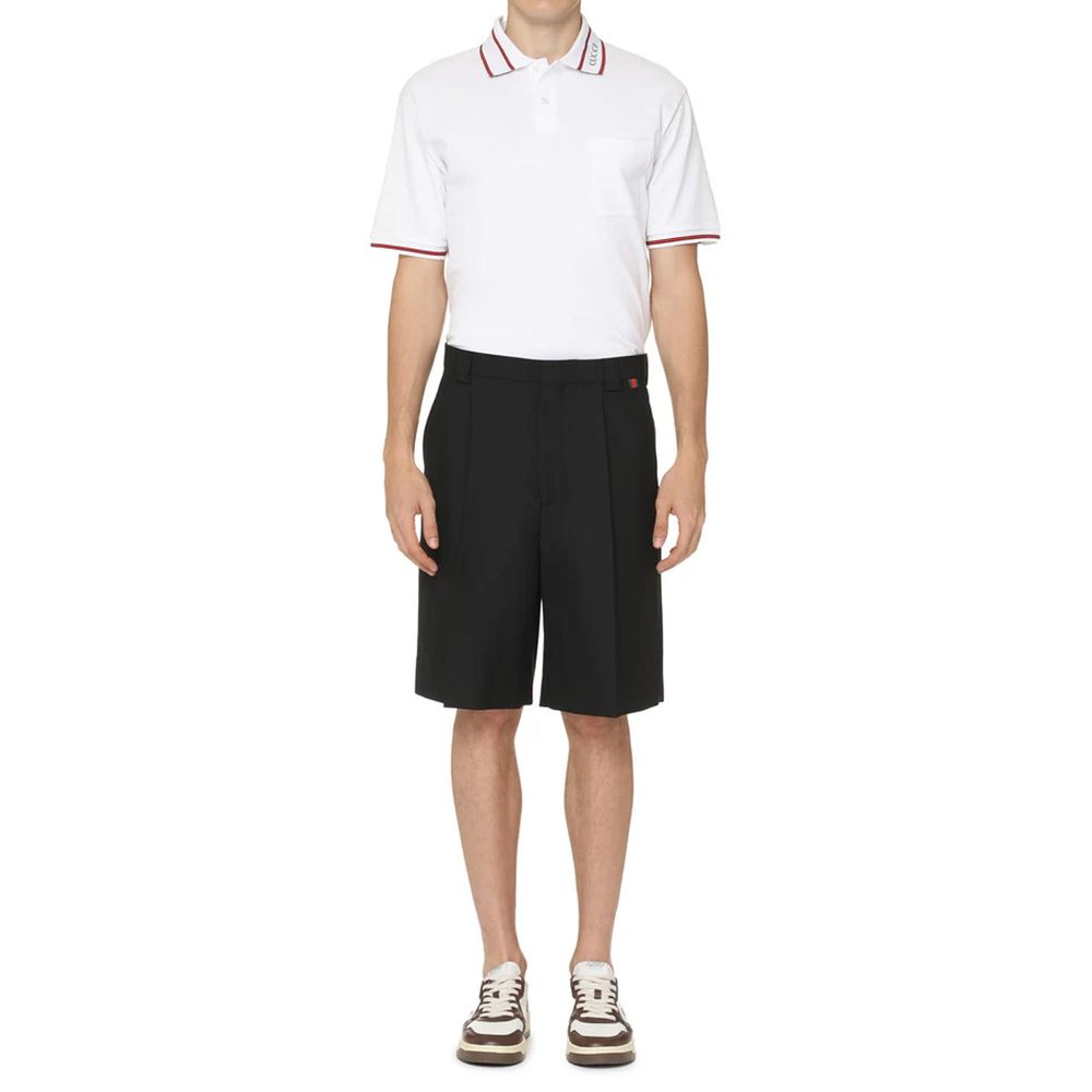Gucci Black Polyester Bermuda Shorts | Regal Royce
