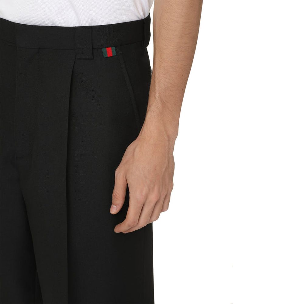 Gucci Black Polyester Bermuda Shorts | Regal Royce